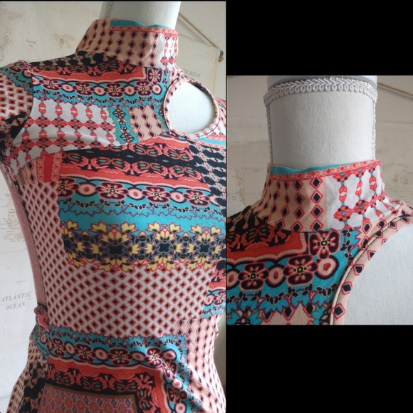 NWOT Mini Bodycon Dress With Cutout Design, Size M - Picture 5 of 8